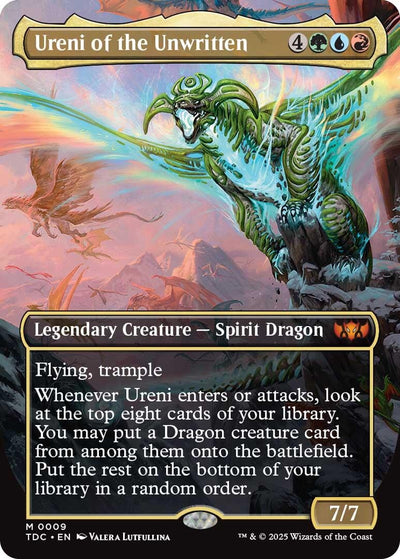 Ureni of the Unwritten (Borderless) (9) (Commander: Tarkir: Dragonstorm) (TDC)