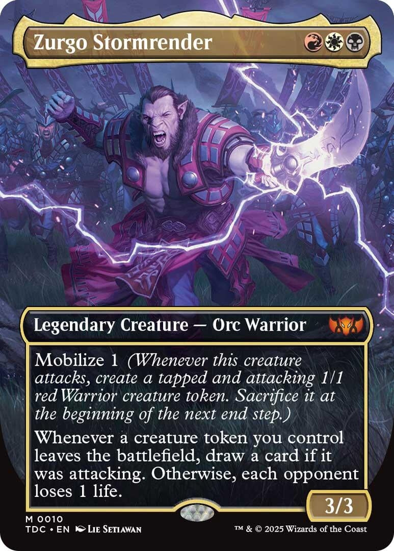 Zurgo Stormrender (Borderless) (10) (Commander: Tarkir: Dragonstorm)