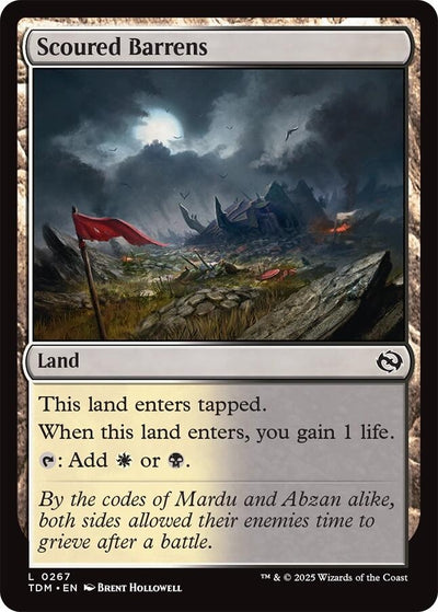 Scoured Barrens (267) (Tarkir: Dragonstorm) (TDM)