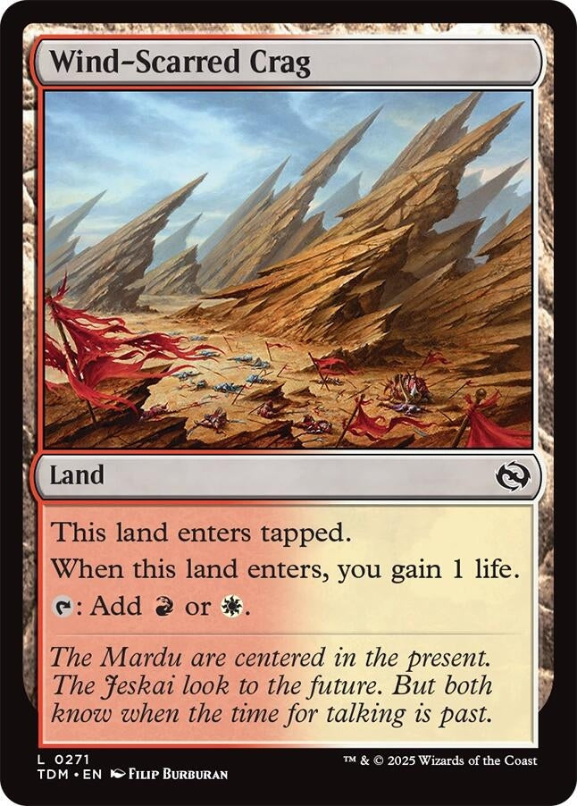 Wind-Scarred Crag (271) (Tarkir: Dragonstorm) (TDM)