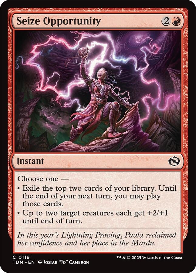Seize Opportunity (119) (Tarkir: Dragonstorm) (TDM)