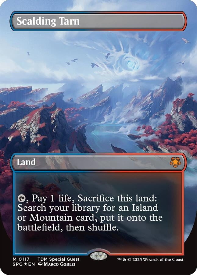 Scalding Tarn (Borderless) (Dragonscale Foil) (117) (Special Guests)