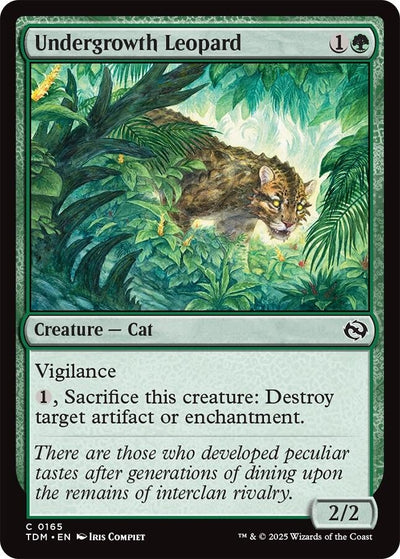 Undergrowth Leopard (165) (Tarkir: Dragonstorm) (TDM)