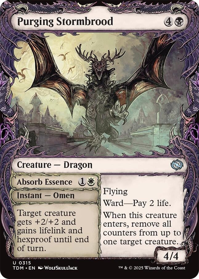 Purging Stormbrood (Showcase) (315) (Tarkir: Dragonstorm) (TDM)