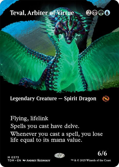 Teval, Arbiter of Virtue (Borderless) (373) (Tarkir: Dragonstorm) (TDM)