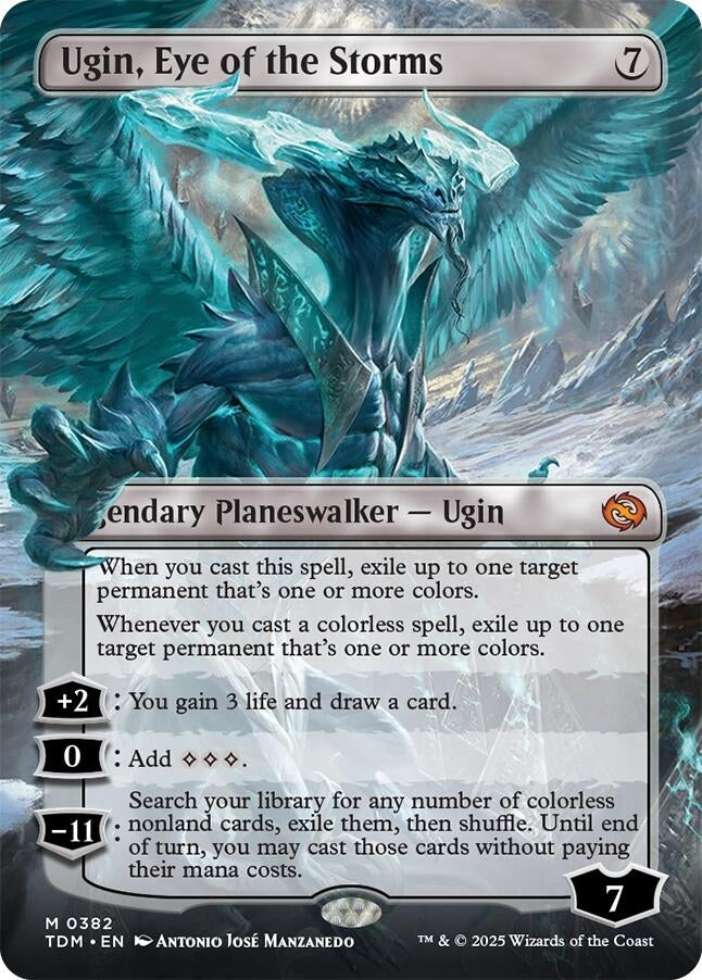 Ugin, Eye of the Storms (Borderless) (382) (Tarkir: Dragonstorm)