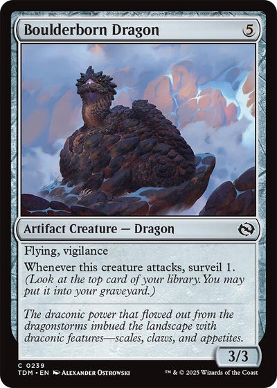 Boulderborn Dragon (239) (Tarkir: Dragonstorm) (TDM)