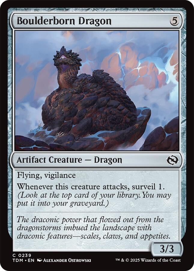 Boulderborn Dragon (239) (Tarkir: Dragonstorm) (TDM)