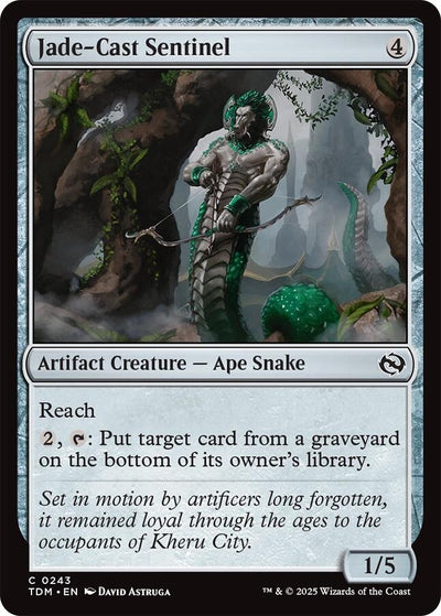 Jade-Cast Sentinel (243) (Tarkir: Dragonstorm) (TDM)
