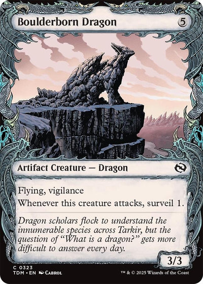 Boulderborn Dragon (Showcase) (323) (Tarkir: Dragonstorm) (TDM)