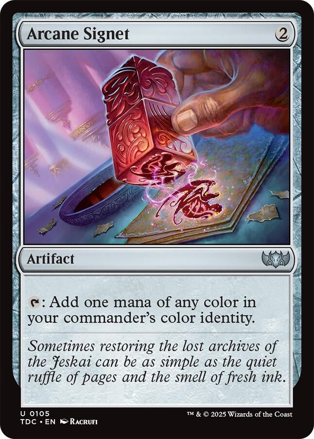 Arcane Signet (105) (Commander: Tarkir: Dragonstorm)
