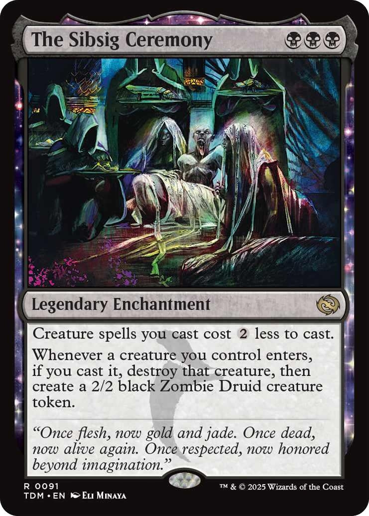 The Sibsig Ceremony (91) (Tarkir: Dragonstorm) (TDM)