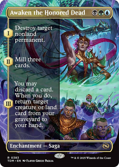 Awaken the Honored Dead (Borderless) (383) (Tarkir: Dragonstorm) (TDM)