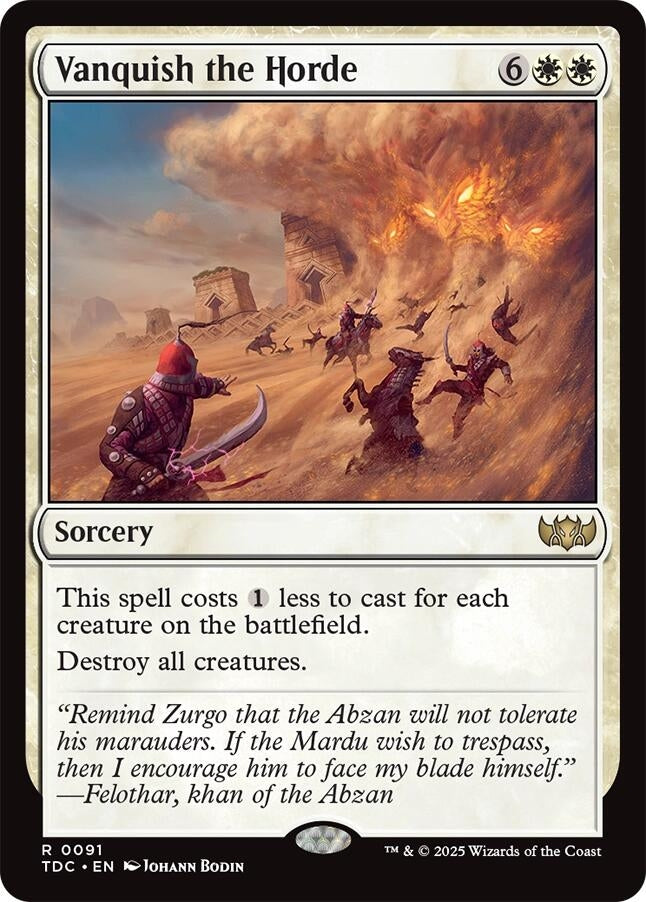 Vanquish the Horde (91) (Commander: Tarkir: Dragonstorm) (TDC)
