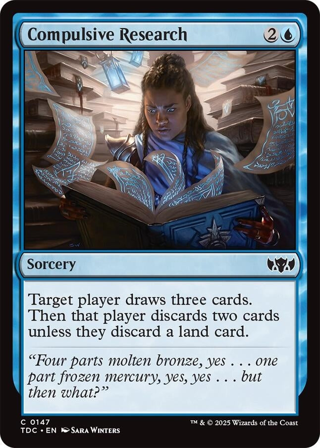 Compulsive Research (147) (Commander: Tarkir: Dragonstorm) (TDC)