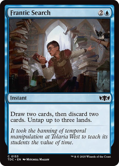 Frantic Search (153) (Commander: Tarkir: Dragonstorm) (TDC)
