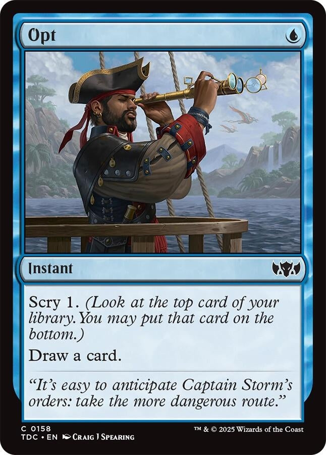 Opt (158) (Commander: Tarkir: Dragonstorm)