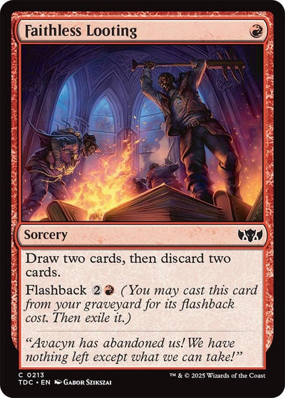 Faithless Looting (213) (Commander: Tarkir: Dragonstorm) (TDC)