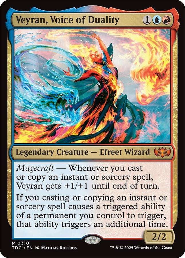 Veyran, Voice of Duality (310) (Commander: Tarkir: Dragonstorm)
