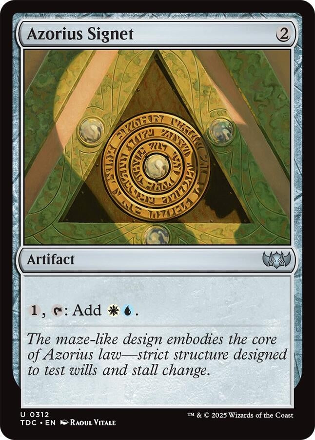 Azorius Signet (312) (Commander: Tarkir: Dragonstorm)