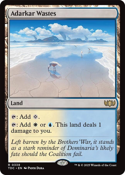 Adarkar Wastes (338) (Commander: Tarkir: Dragonstorm) (TDC)