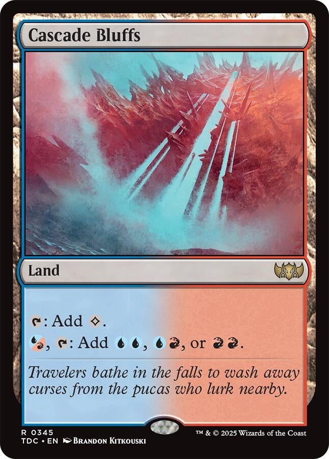 Cascade Bluffs (345) (Commander: Tarkir: Dragonstorm)