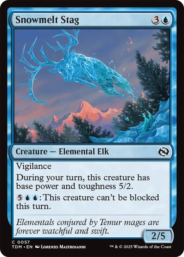Snowmelt Stag (57) (Tarkir: Dragonstorm) (TDM)