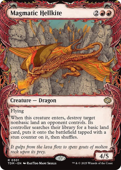 Magmatic Hellkite (Showcase) (301) (Tarkir: Dragonstorm) (TDM)