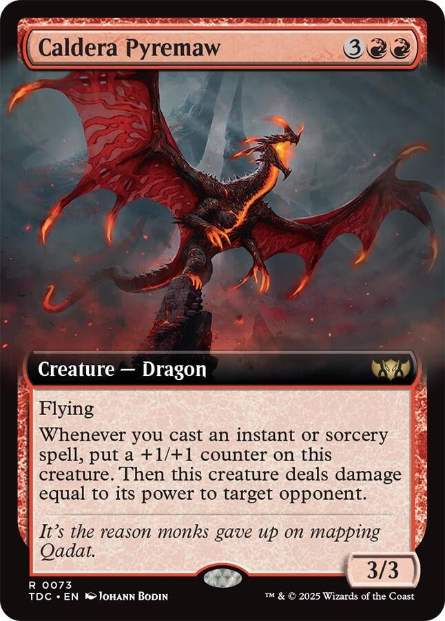 Caldera Pyremaw (Extended Art) (73) (Commander: Tarkir: Dragonstorm) (TDC)