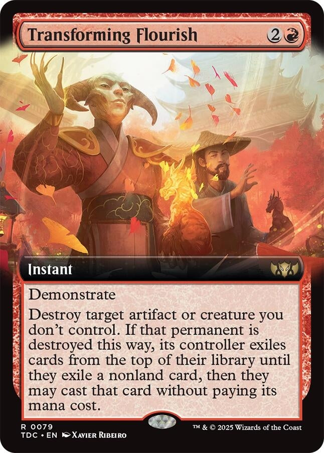 Transforming Flourish (Extended Art) (79) (Commander: Tarkir: Dragonstorm) (TDC)