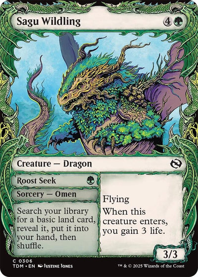 Sagu Wildling (Showcase) (306) (Tarkir: Dragonstorm) (TDM)