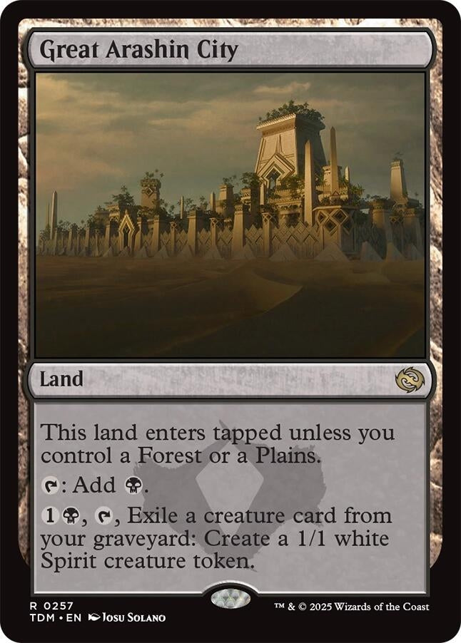 Great Arashin City (257) (Tarkir: Dragonstorm) (TDM)