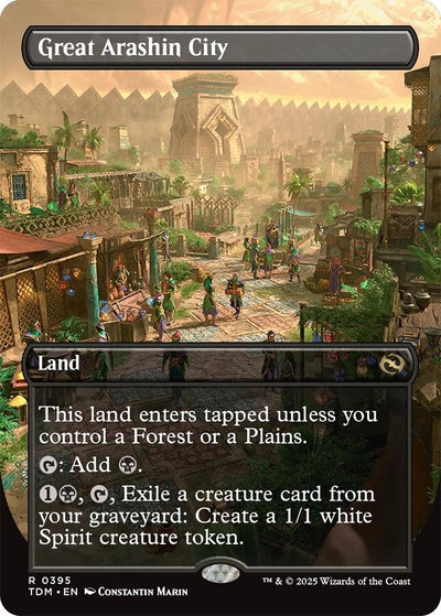 Great Arashin City (Borderless) (395) (Tarkir: Dragonstorm) (TDM)