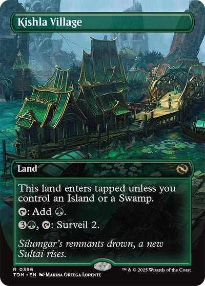 Kishla Village (Borderless) (396) (Tarkir: Dragonstorm) (TDM)