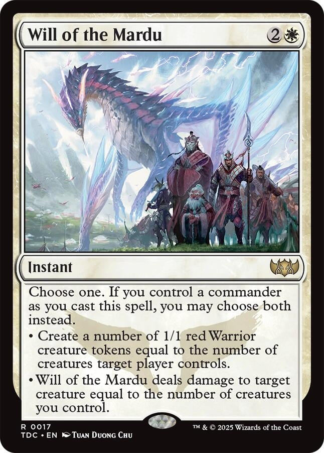 Will of the Mardu (17) (Commander: Tarkir: Dragonstorm)