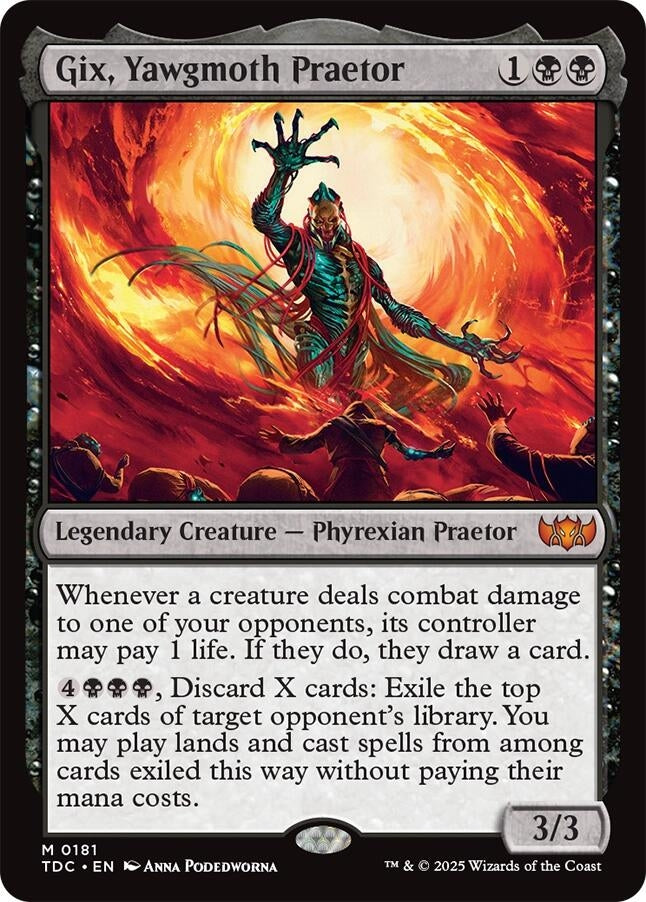 Gix, Yawgmoth Praetor (181) (Commander: Tarkir: Dragonstorm)