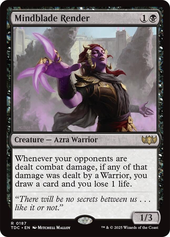 Mindblade Render (187) (Commander: Tarkir: Dragonstorm)