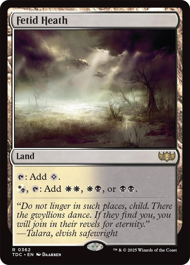 Fetid Heath (362) (Commander: Tarkir: Dragonstorm)