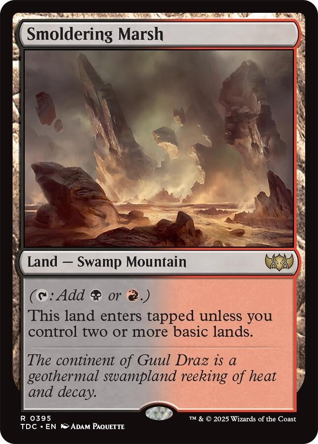 Smoldering Marsh (395) (Commander: Tarkir: Dragonstorm)
