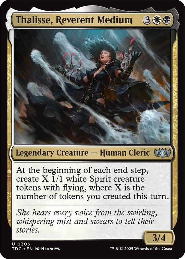 Thalisse, Reverent Medium (306) (Commander: Tarkir: Dragonstorm)
