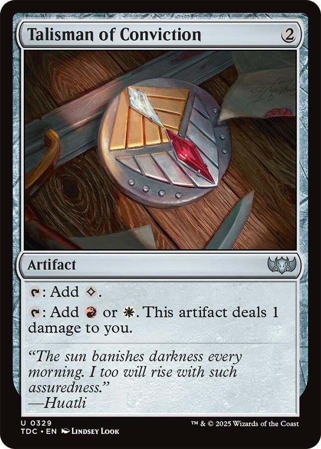Talisman of Conviction (329) (Commander: Tarkir: Dragonstorm)