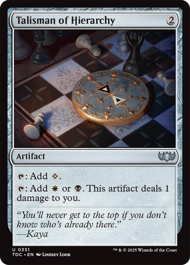 Talisman of Hierarchy (331) (Commander: Tarkir: Dragonstorm)