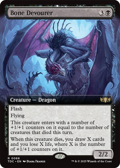 Bone Devourer (Extended Art) (66) (Commander: Tarkir: Dragonstorm) (TDC)
