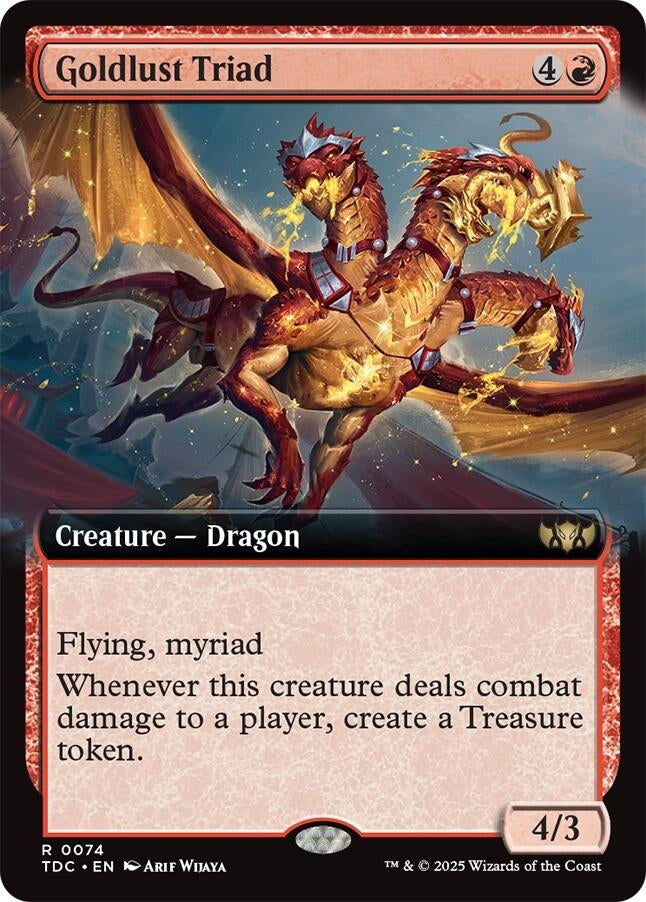 Goldlust Triad (Extended Art) (74) (Commander: Tarkir: Dragonstorm) (TDC)