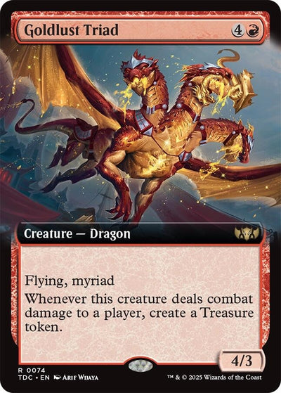 Goldlust Triad (Extended Art) (74) (Commander: Tarkir: Dragonstorm) (TDC)