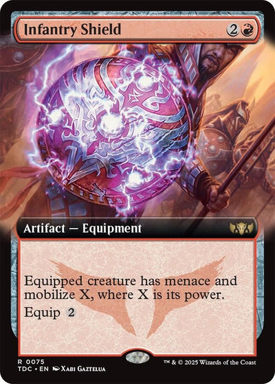 Infantry Shield (Extended Art) (75) (Commander: Tarkir: Dragonstorm) (TDC)