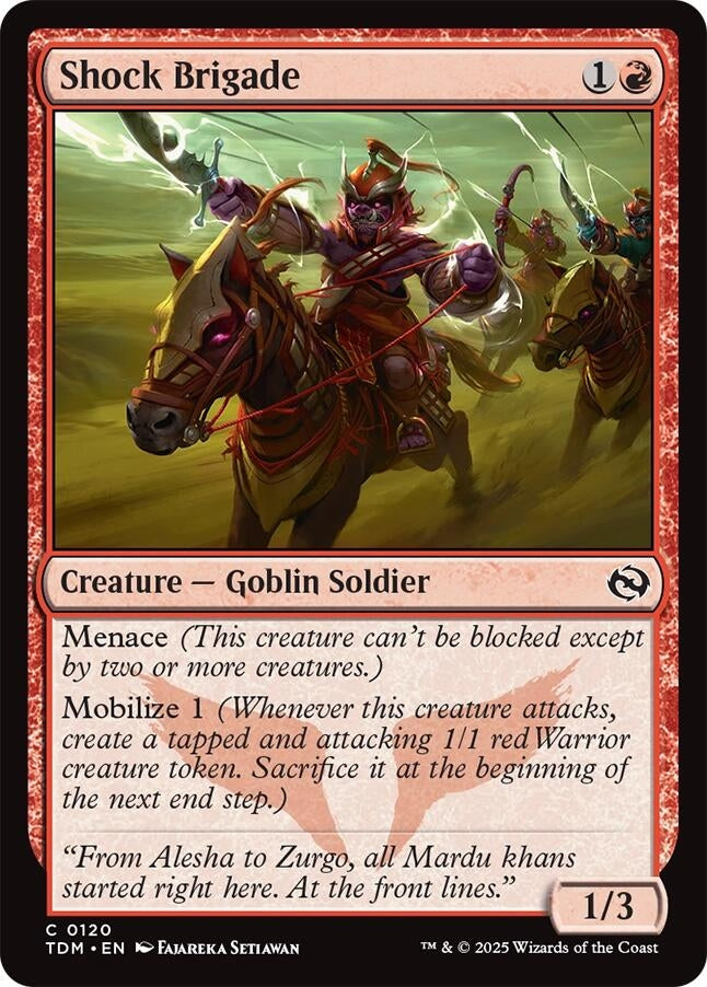 Shock Brigade (120) (Tarkir: Dragonstorm) (TDM)