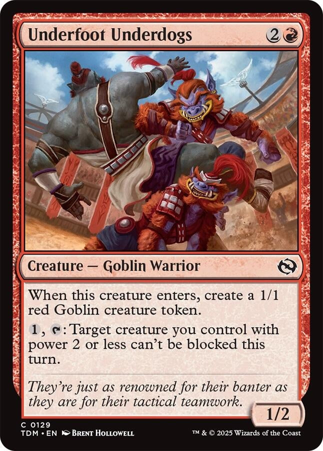 Underfoot Underdogs (129) (Tarkir: Dragonstorm) (TDM)
