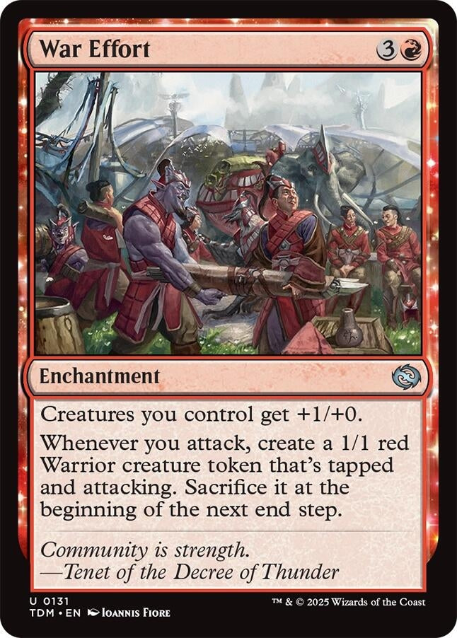 War Effort (131) (Tarkir: Dragonstorm) (TDM)