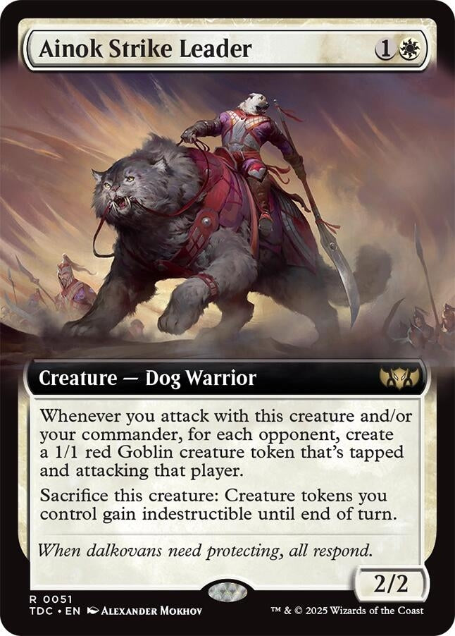 Ainok Strike Leader (Extended Art) (51) (Commander: Tarkir: Dragonstorm) (TDC)